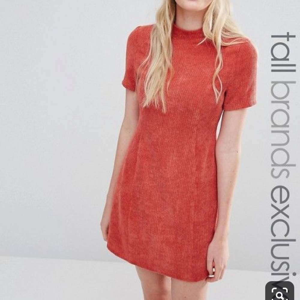Fashion Union Textured High Neck Dress - 6